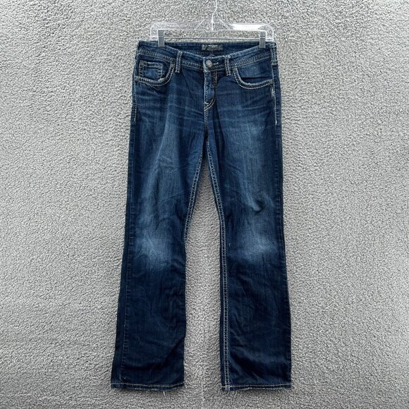 Silver Natsuki Jeans Womens 31X33 Bootcut Loose Stretch Denim - Picture 1 of 10